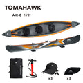 Aqua Marina TOMAHAWK AIR-C 15'8" High-Pressure Inflatable Canoe – 1-3 Person, Full Drop-Stitch, 573 lb Capacity