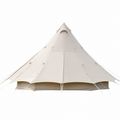 20㎡ Large Camping Tent Tribe Pyramid 3-4 Person Tent Outdoor Windproof Family Tent Luxury Sun Shelter - Brighten20
