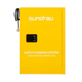 EUNORAU 12-Gallon E-Bike Battery Charging Cabinet – Aluminum, 6 Charging Ports, Smoke Alarm & Dual Switches