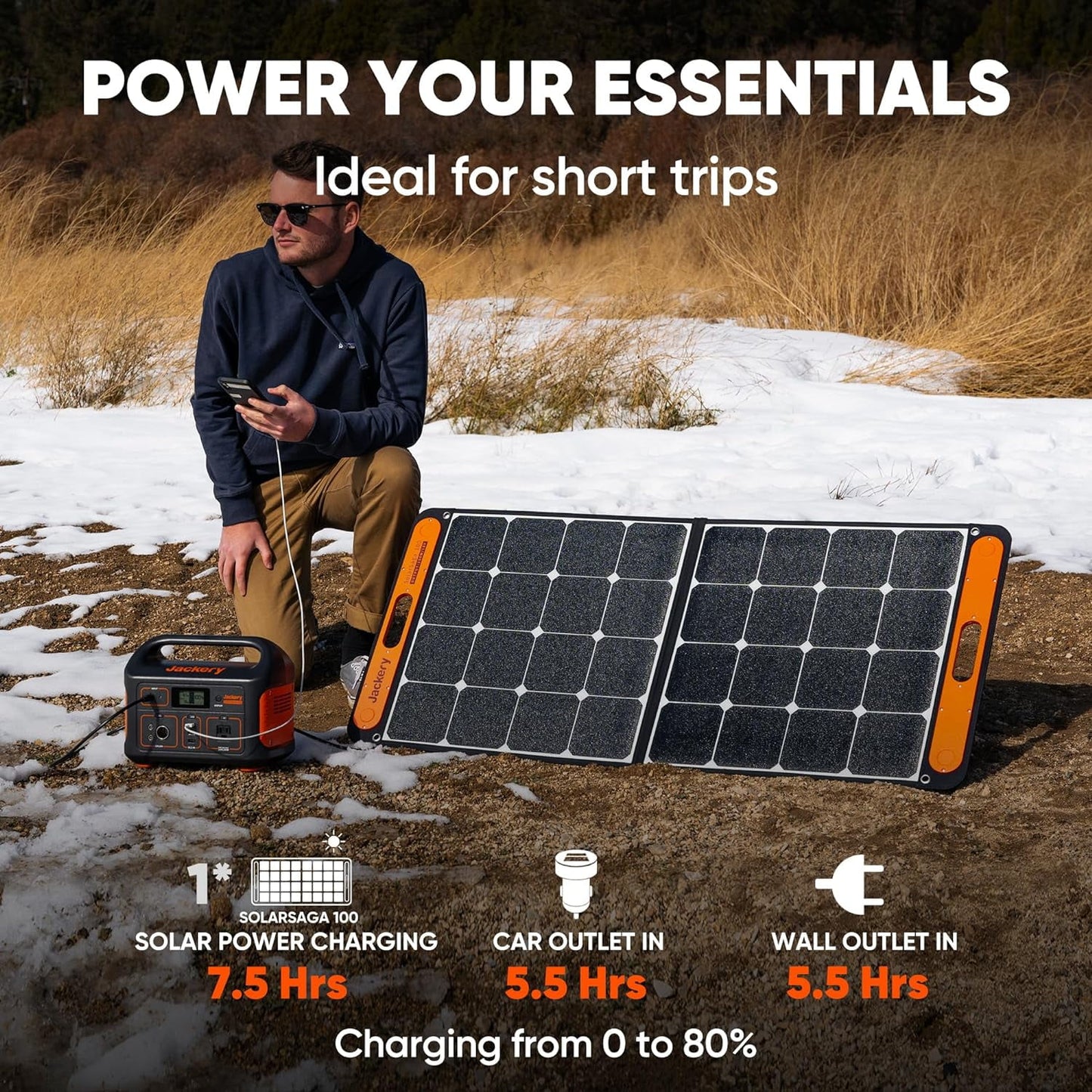 Portable Power Station Explorer 500, 500W Continuous/1000W Peak Portable Power Stations