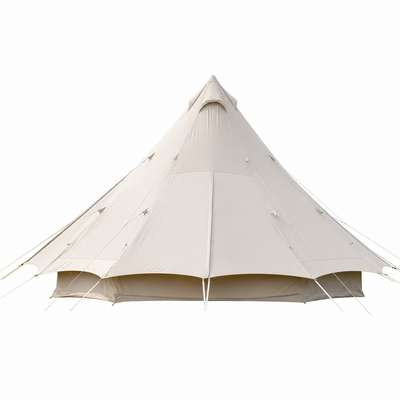 20㎡ Large Camping Tent Tribe Pyramid 3-4 Person Tent Outdoor Windproof Family Tent Luxury Sun Shelter - Brighten20