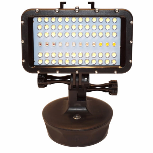E-Sea Light Suction-Mount Waterproof LED Floodlight – 72 LEDs, 5 Colors, Rechargeable, for Boats, SUP & Camping