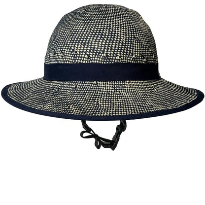 Straw Hat Bike Helmet Shibori Blue - Comfort