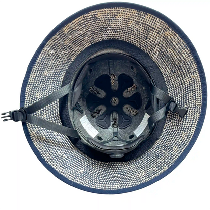 Straw Hat Bike Helmet Shibori Blue - Comfort