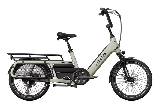 Aventon Abound LR Cargo E-Bike – 750W Long-Tail Electric Cargo Bike with 440 lb Payload & Front Suspension