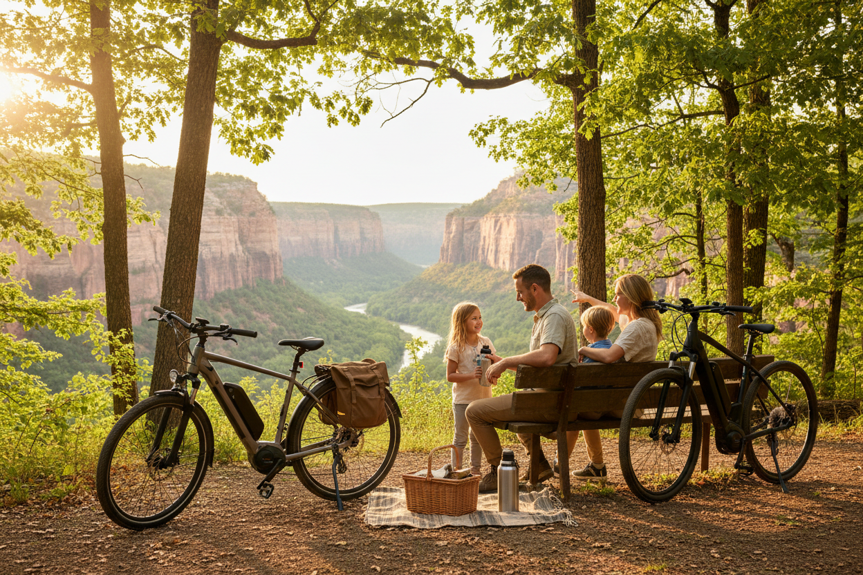 Peaceful Family Outdoor Recreation Scene