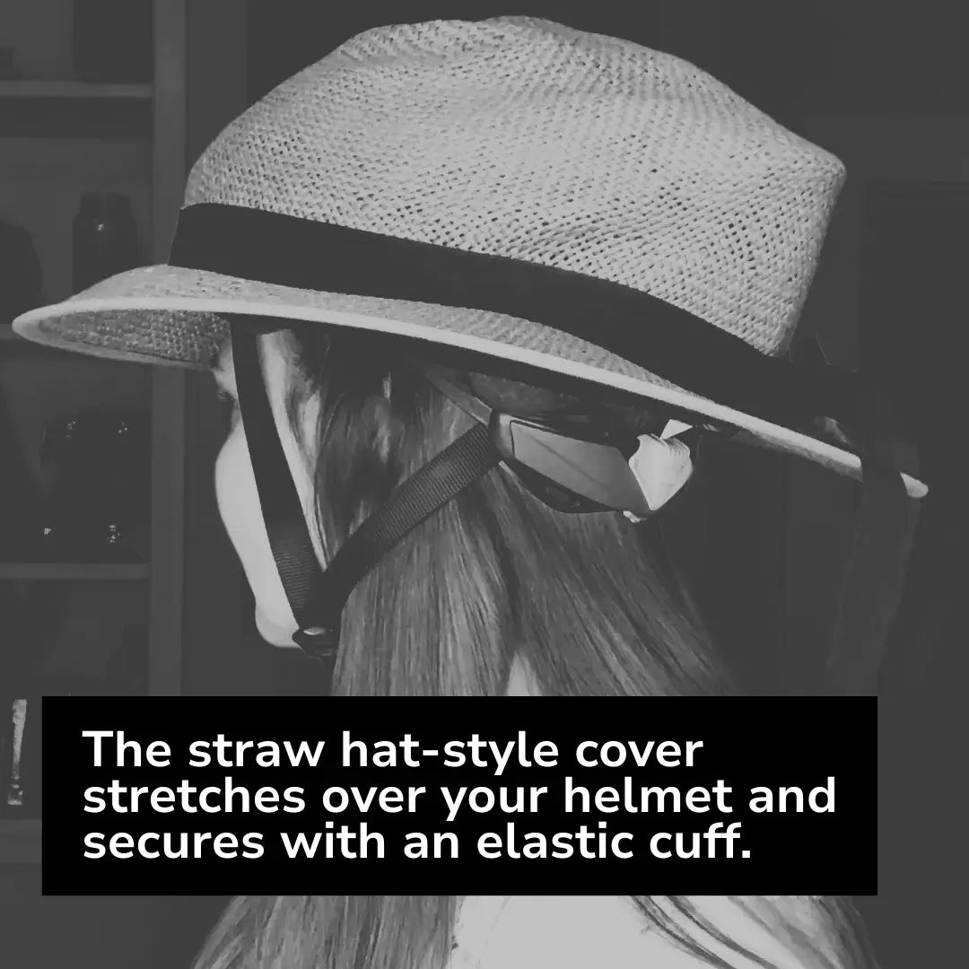 Straw Hat Helmet Shibori Blue Cover ONLY