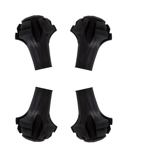 Four Pack of Extra Durable Rubber Replacement Tips (Replacement Feet - Paws - Ferrules - Caps) for Trekking Poles - Fits Most Hiking and Walking Poles.